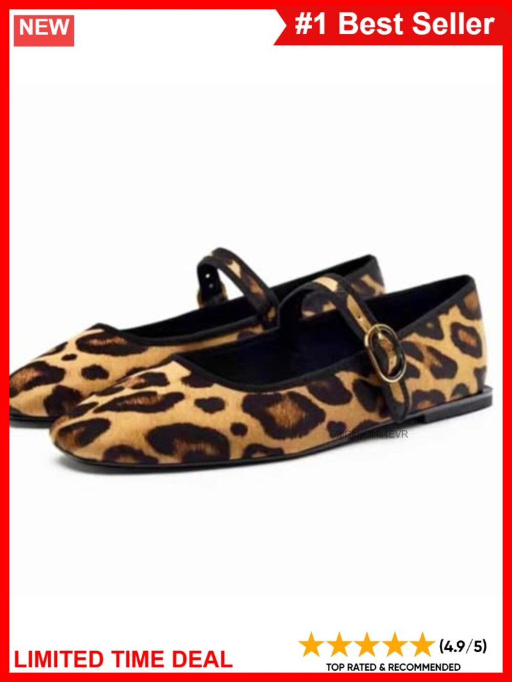 Faux Suede Mary Jane Flats Round Toe Adjustable Buckle Casual Ballet Shoes